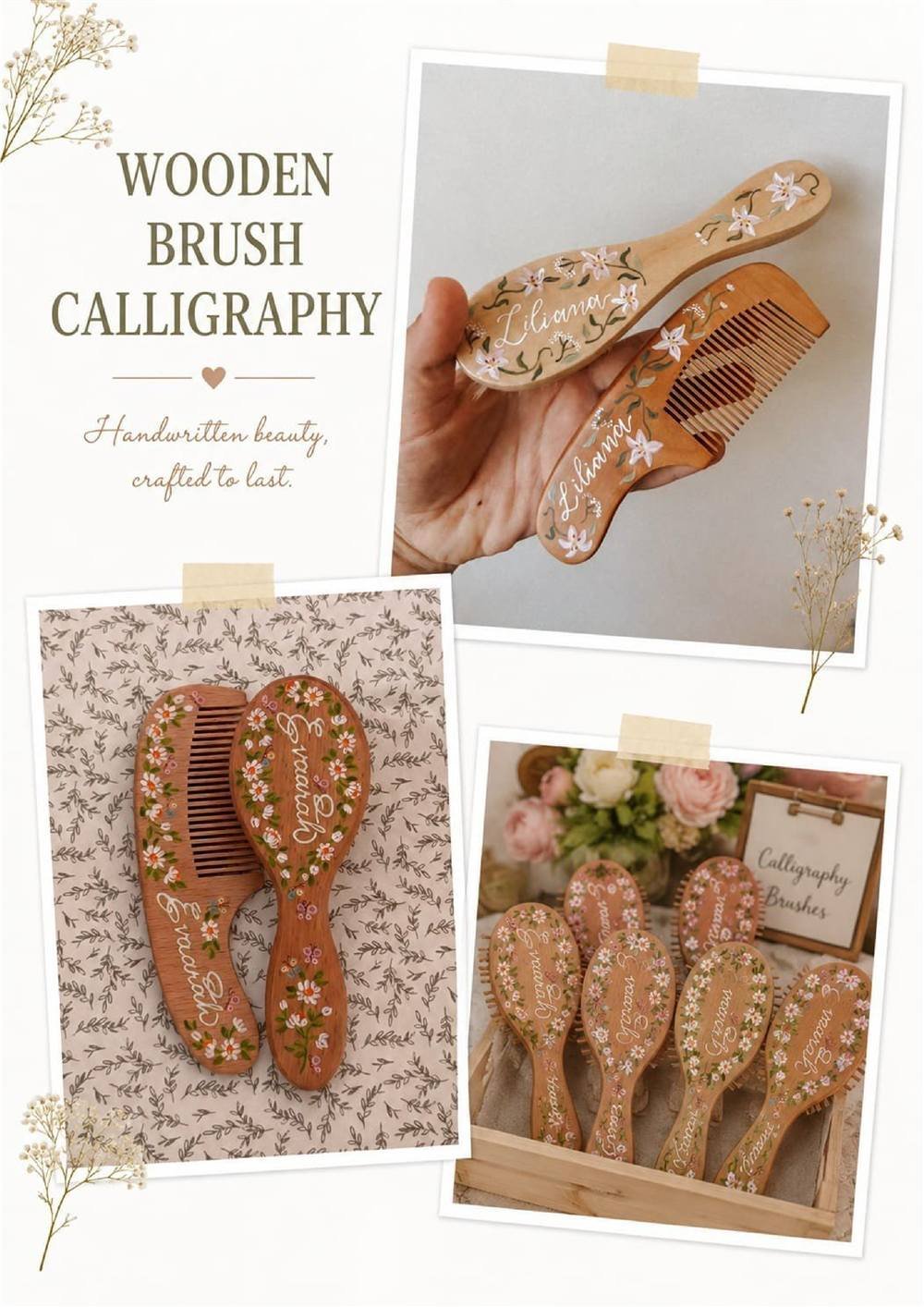 Calligraphy Wooden Brush Carnival Stall — Carnival Artist wedding stall by Rajasthan Event Management